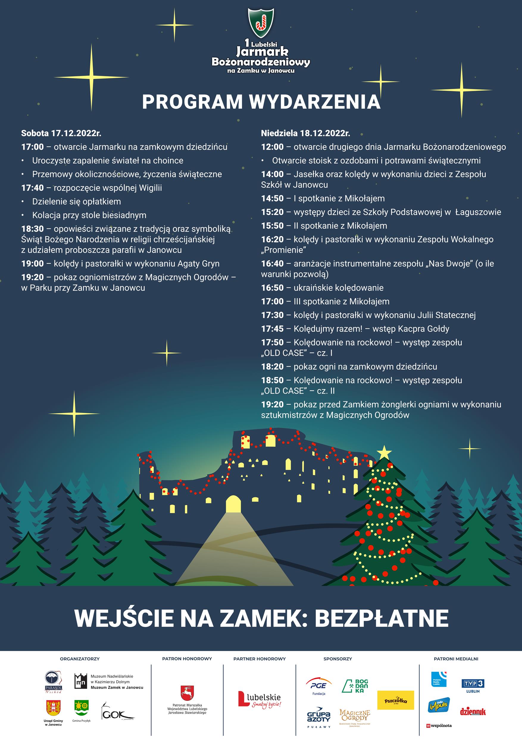 Program Jarmarku Świątecznego